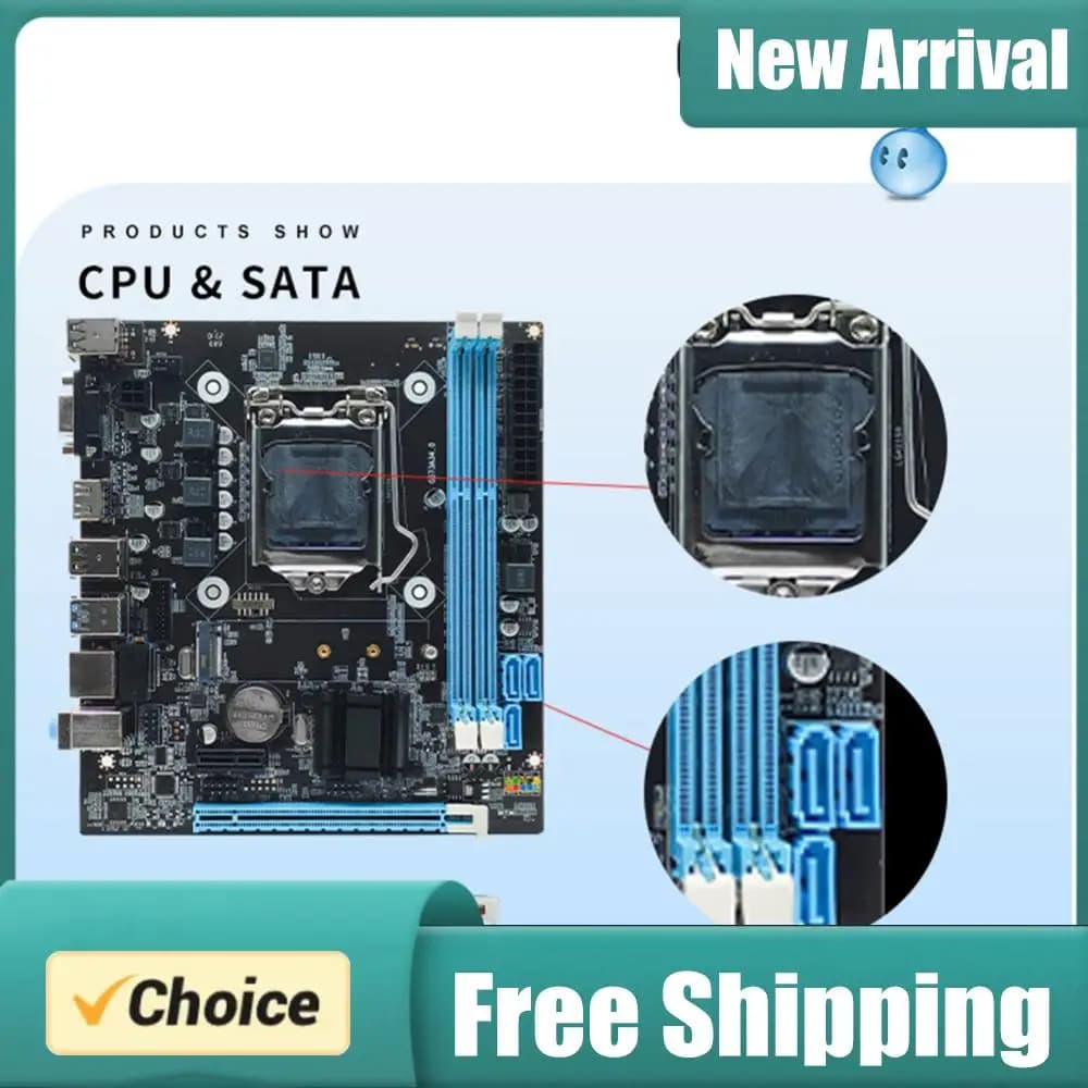 Scheda madre del computer H81 2 X slot SDRAM DDR3 a 240 pin Micro-ATX LGA1150 Scheda madre del computer desktop Porta VGA+compatibile con HDMI+RJ45