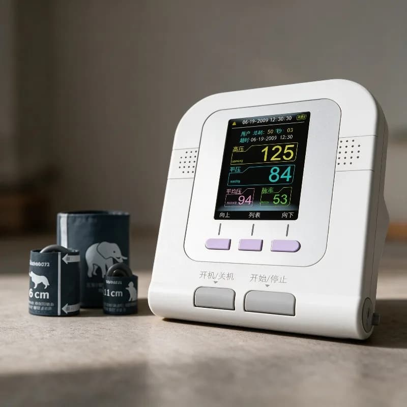 Portable Digital Veterinary Blood Pressure Monitor Pet Heart Rate Tester for Cats Dogs