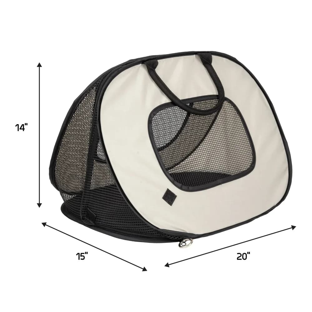Trasportino per gatti morbido pieghevole Borsa da viaggio portatile leggera per gatti con pannelli a rete Cerniere sicure Trasportino per animali lavabile Gatti fino a