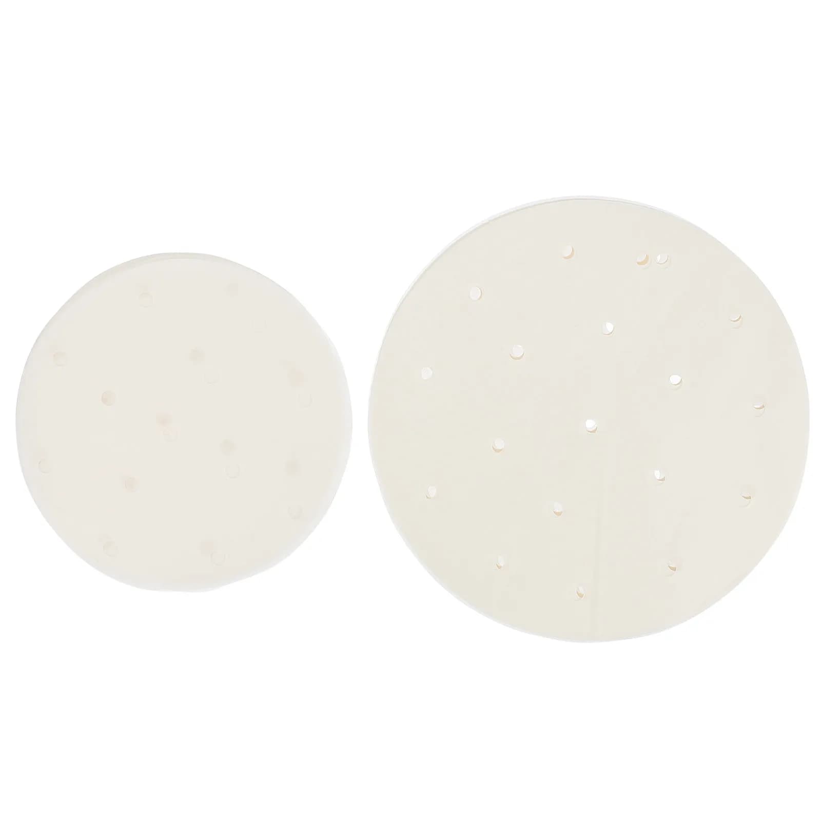 200Pcs Air Fryer Baking Paper Round Perforated Steamer Liners Non-Stick Kitchen Tool Mats Pads for Cooking Food