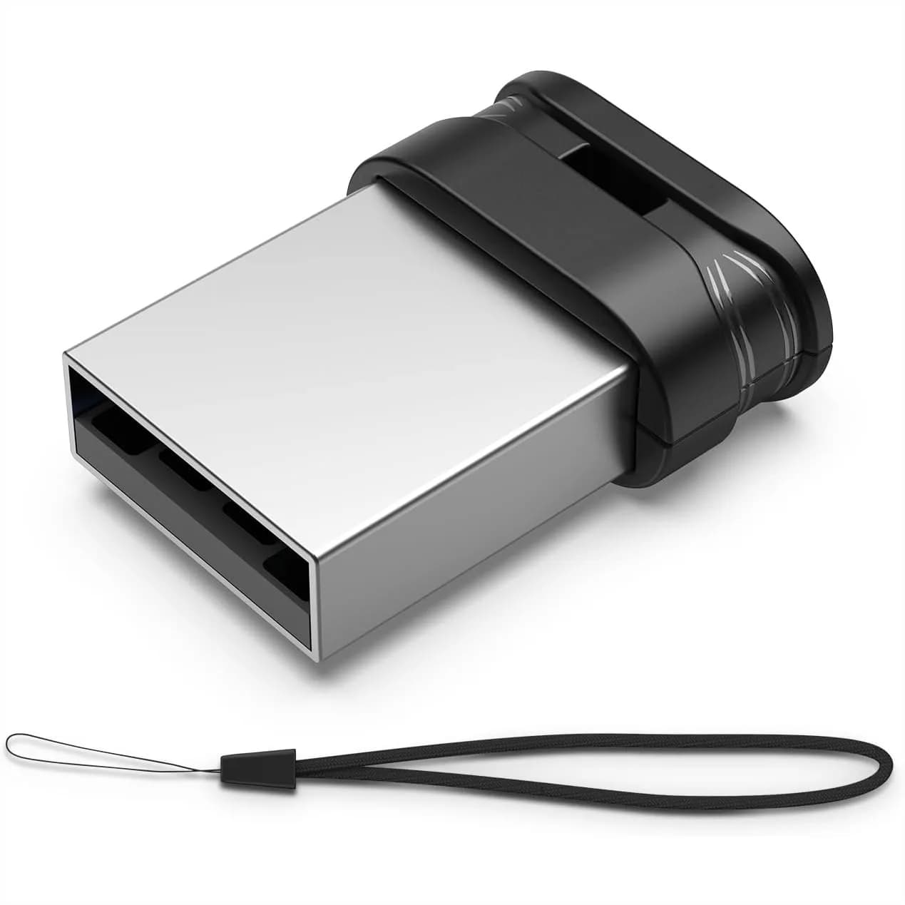 Chiavetta USB 2.0 da 32GB con Cordino per Archiviazione e Trasferimento Dati