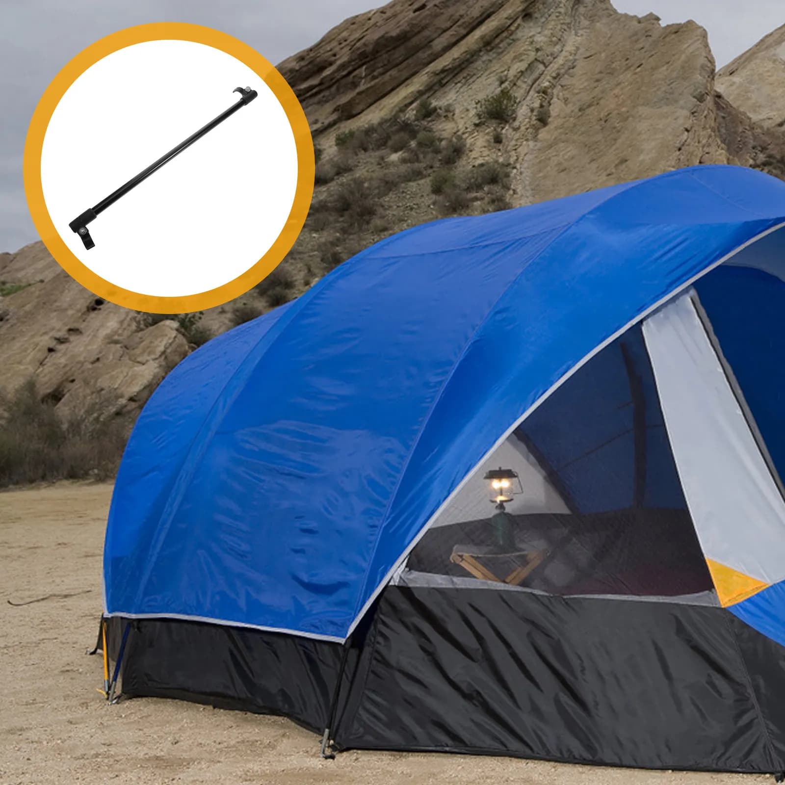 Palo da trekking per tenda da campeggio, robusto e leggero, sostituzione per palo tenda, supporto per tenda, picchetto per tendalino