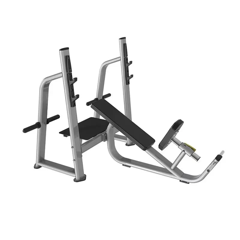 YTYIN adjustable tilted bench for commercial gym, bodybuilding exercise machine, weight lifting plates, safe free weight training