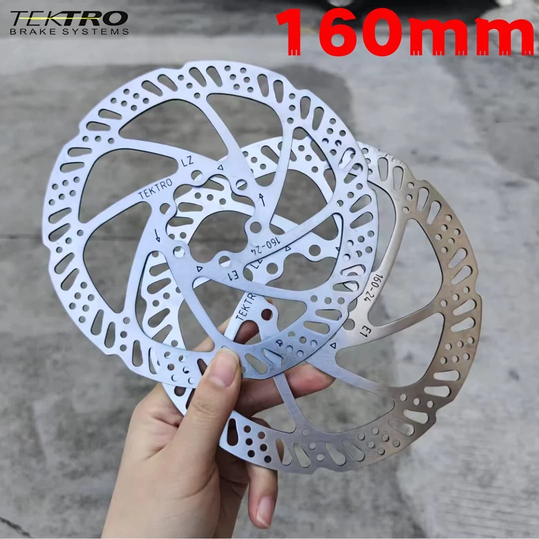 TEKTRO MTB Rotore Freno Bici 6 Bulloni Disco Freno Mtb Bici Da Strada Pieghevole Rotore Della Bicicletta 160mm Raffreddamento Efficiente Disco In Acciaio Inox