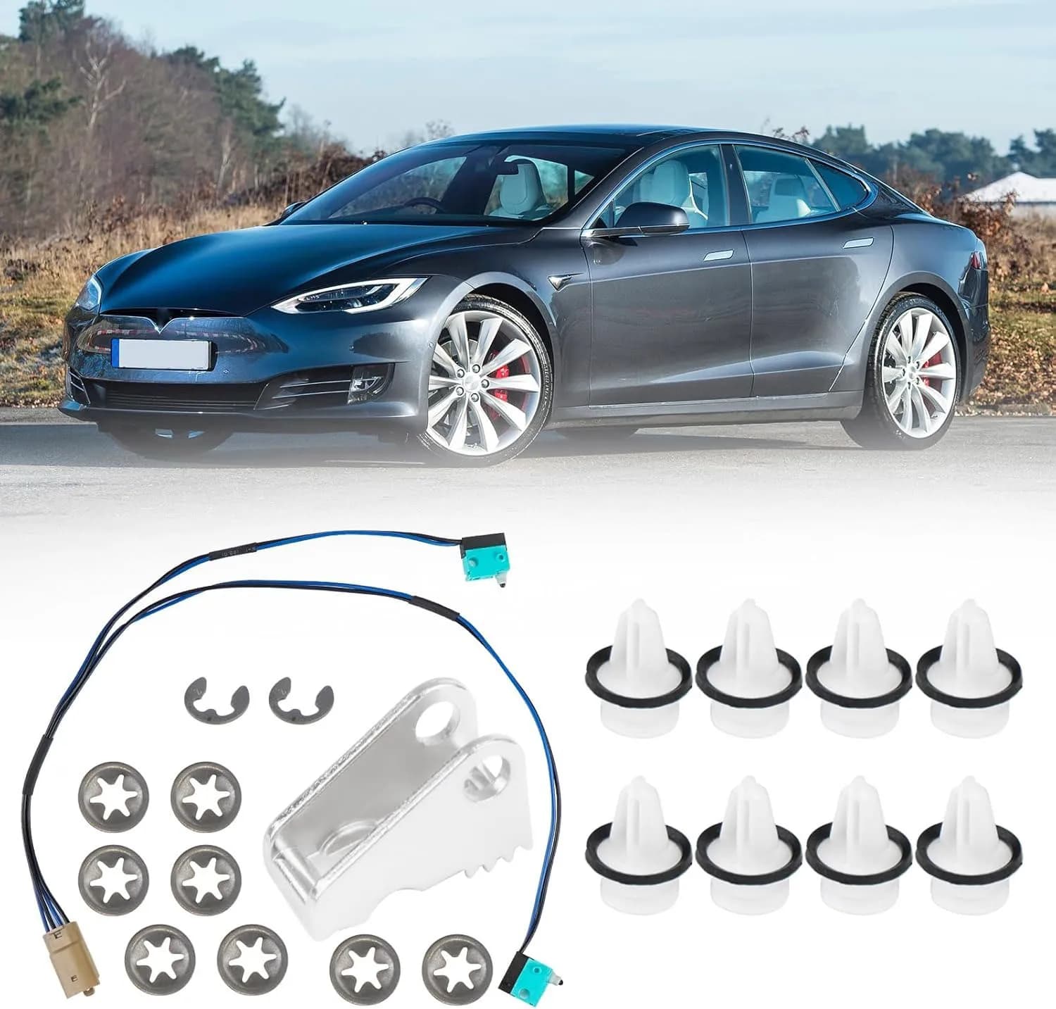 1042845-00-A 1042845-00-B 1016009-00-C Kit di riparazione maniglia porta compatibile con Tesla Model S 2012-2017 Sostituisce micro contatto