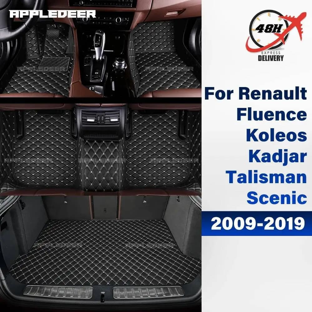 Tappetino per auto Tappetino per bagagliaio per Renault Fluence Koleos Kadjar Talisman Scenic 2009-2019 2018 2017 2016 15 14 13 12 Accessori auto