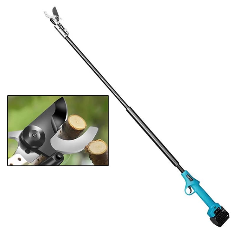 Rechargeable high-altitude pruning shears, electric high-branch shears, extended-pole garden shears, household fruit tree branch