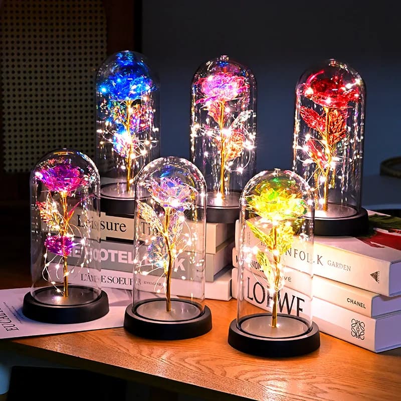 Lampada a LED rosa Regali di San Valentino Ornamento per la fidanzata Donna Regalo a sorpresa Forniture per feste Decorazione di nozze Decorazioni per la casa