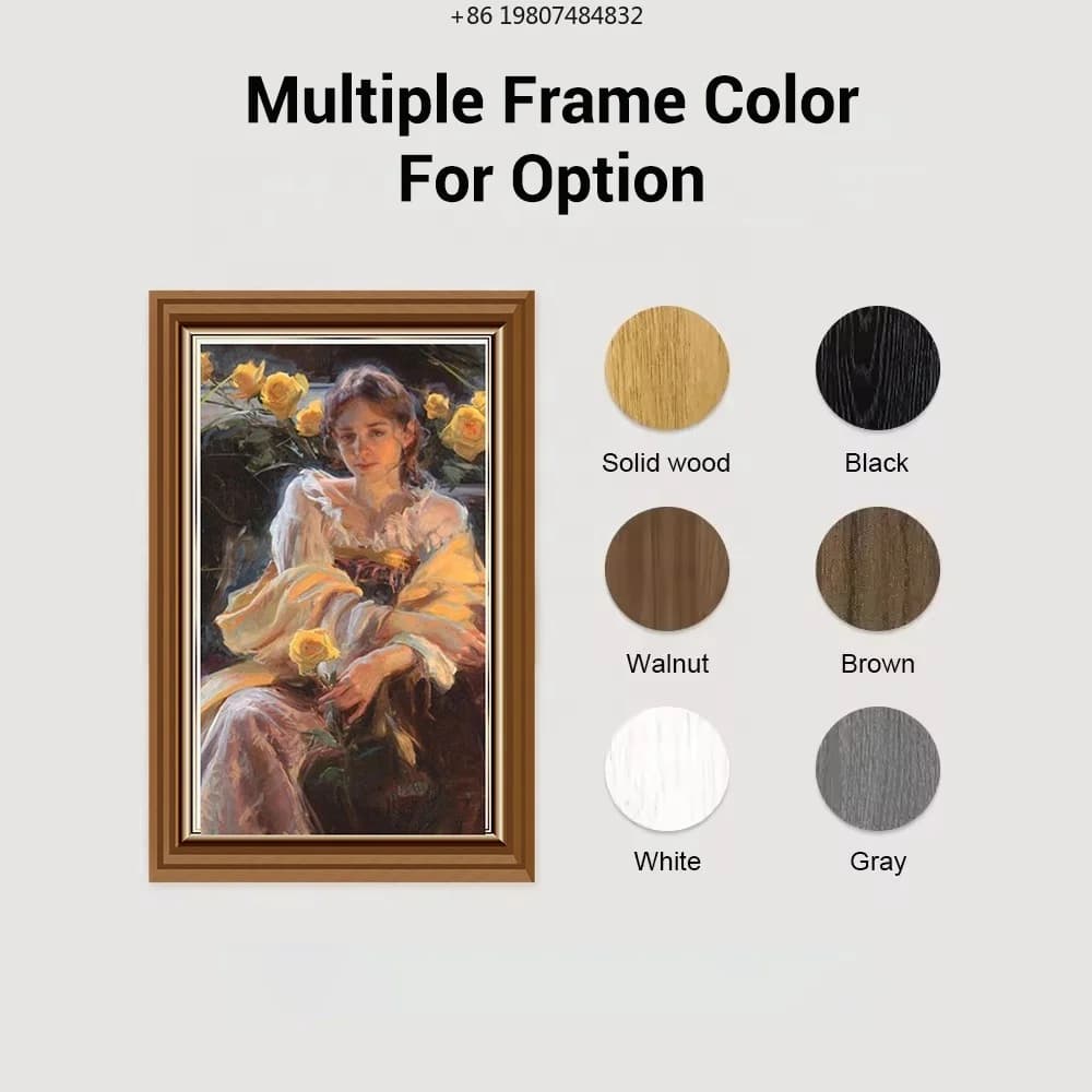 10 15 21.5 23.8 32 40 43 Inch 1080P Antiglare Touch Screen Digital Photo Frame, English Video Photo Wifi Upload Rechargeable
