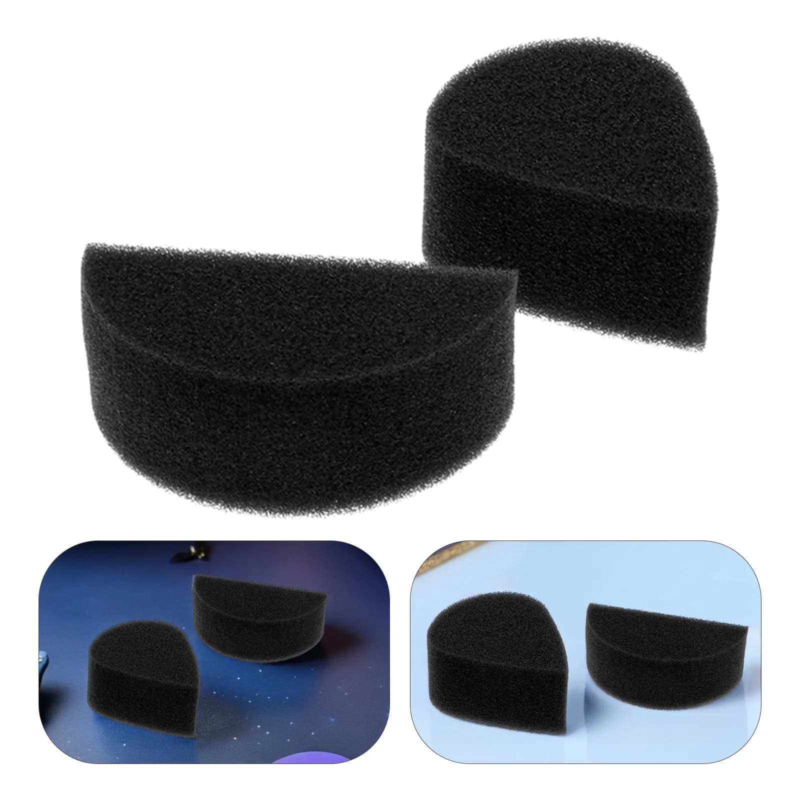 Set of 24 Sponges for Make-up Face to Drop and Semicircular, Soft and Easy to Use, Reusable for Facial Painting and Body