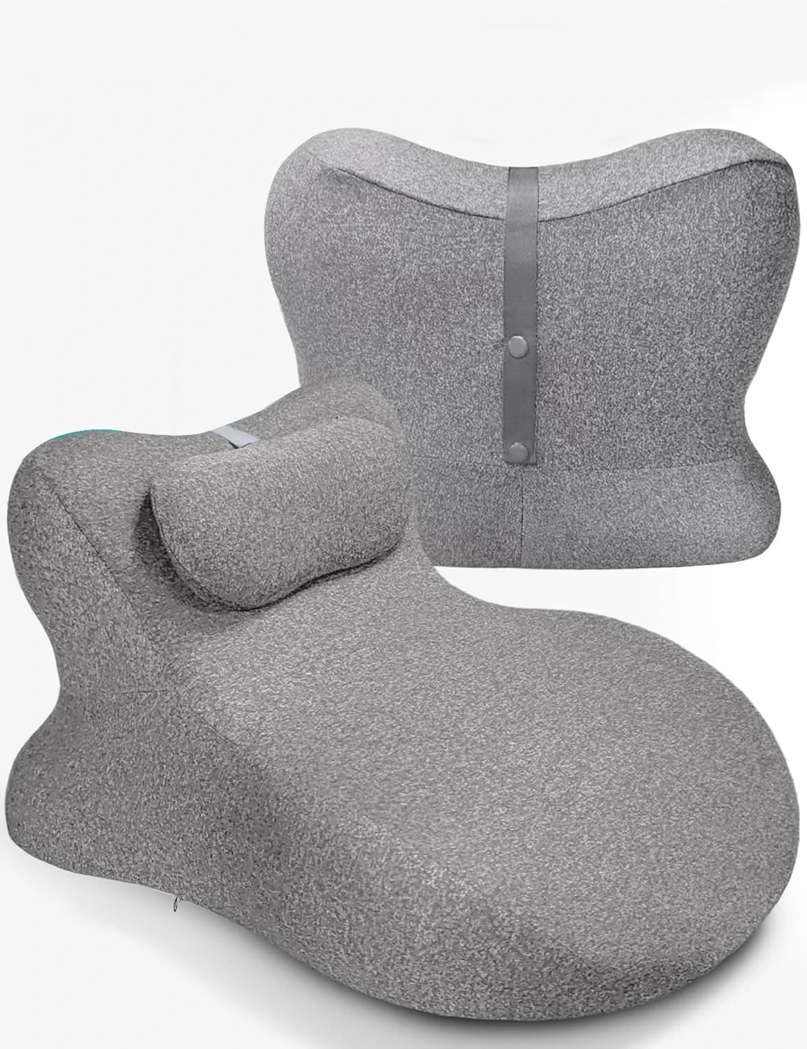 Cuscino ergonomico a cuneo per supporto lombare, 27 ° Cuscino Angolato in Memory Foam per Letto, Rilassante, per Sonno e Allineamento Posturale, Rem