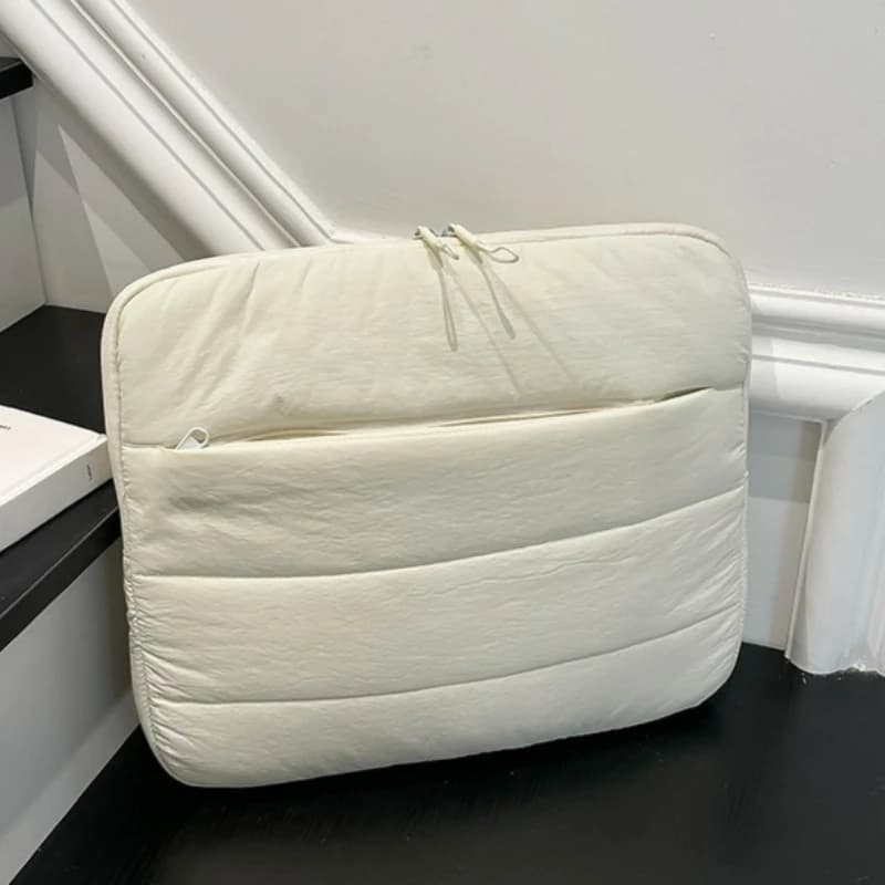 Custodia per borsa per laptop con texture semplice con cuscino d'aria Pochette universale antiurto Borsa semplice e versatile per il commercio all'ingrosso da viaggio