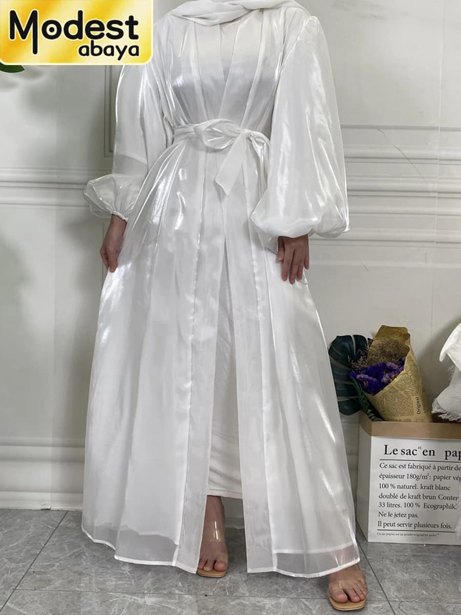 Abaya modest Ramadan Dubai Robe Muslim Femme Turkey Caftano Islamic clothing Muslim for women Kimono Caftano Marocain Cardigan
