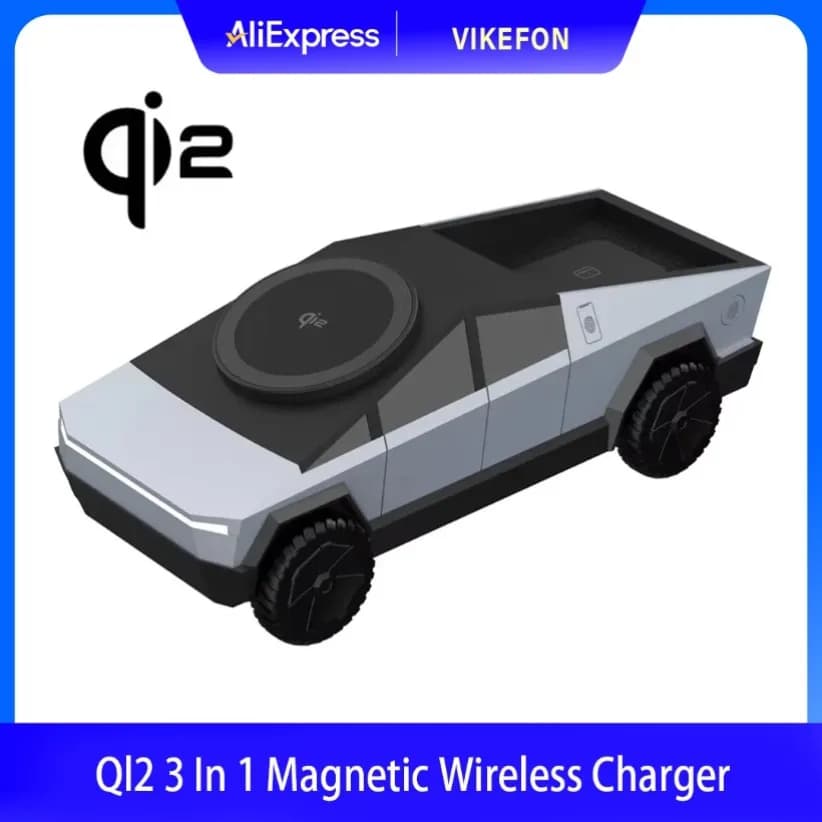 QI2 Caricabatterie wireless veloce magnetico 3 in 1 Cyber Stand da tavolo per iPhone 17 16 Pro Max Apple e Samsung Watch Airpods Pro