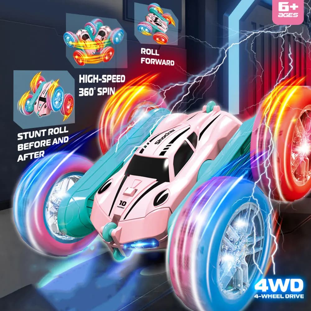 Deformazione telecomando elettrico per auto acrobatica RC 2.4G 360 ° Spin Car Regalo di Natale per bambini Off Road Drift Divertente veicolo giocattolo VG138