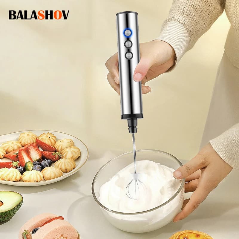 Portable electric blender 3 in 1 for whipped with mini USB electric coffee maker Frusta for coffee Cappuccino Cream