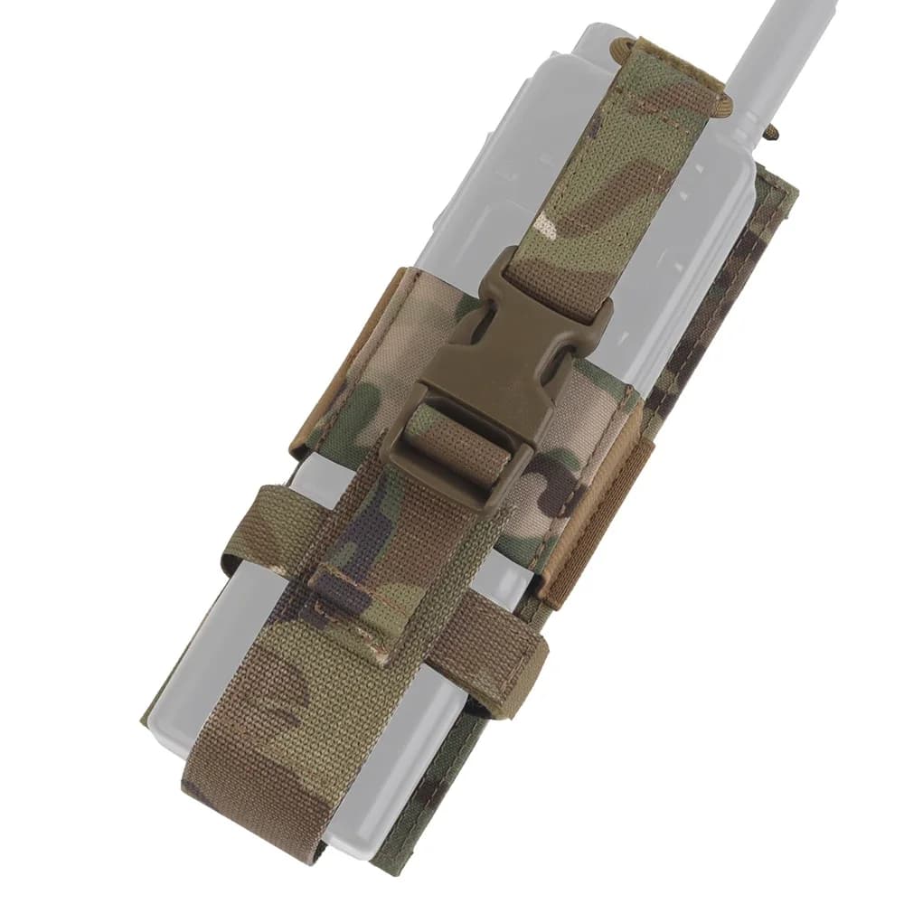 Tasca tattica per radio serie R Custodia regolabile MOLLE per pettorina Gilet Portapiatti Custodia portatile per caccia da combattimento Airsoft Walkie-Talkie