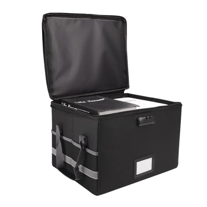 Fireproof Document Bag Fireproof Waterproof Storage Box With Lock Suitable For Hanging Letter/Legal Folder Magazine Files Book