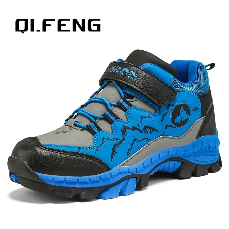 Scarpe da trekking invernali Ragazzo Bambini Stivali da neve Adolescenti Scarpe per bambini Camminare Arrampicata Sneakers Pelle Impermeabile Antiscivolo Sport Caldo