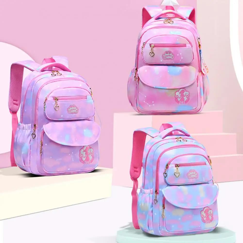 Zaino scolastico rosa per ragazze, adolescenti, donne, bambine, per la scuola primaria e superiore