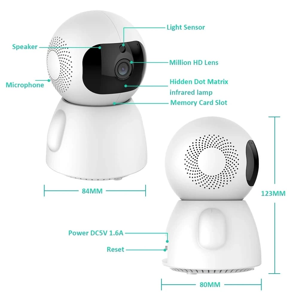 3MP 1296P 4X Zoom ICsee APP WIFI IP Dome Camera AI Humanoid Home Security CCTV Baby Monitor