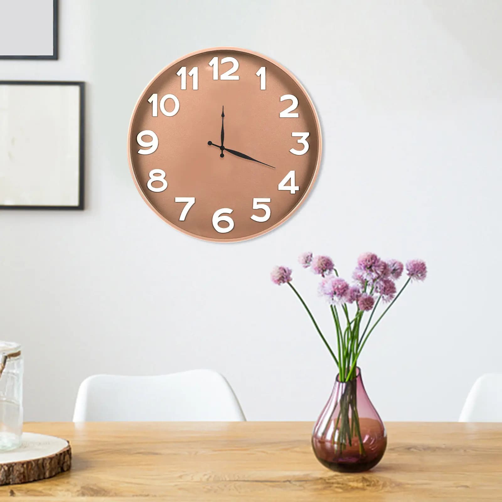 Kit Mechanism for Wall Clock with High Pair Quartz Movement, Long Auction and Metal Hands - Parts for DIY Repair