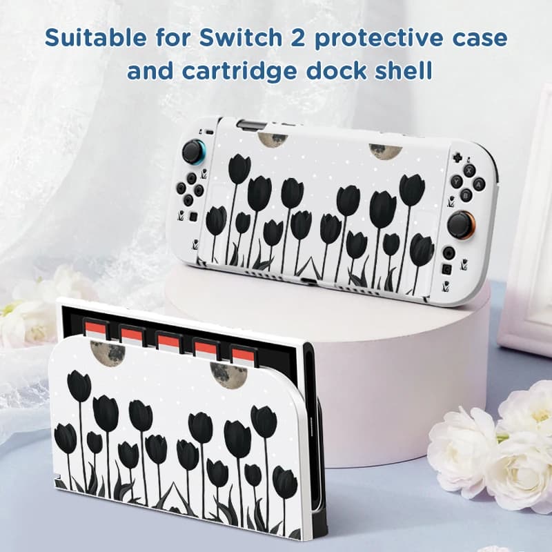 Per il set di coperture protettive Switch2, include una custodia dock per cartucce, contiene 5 cartucce di gioco, sottile e portatile.