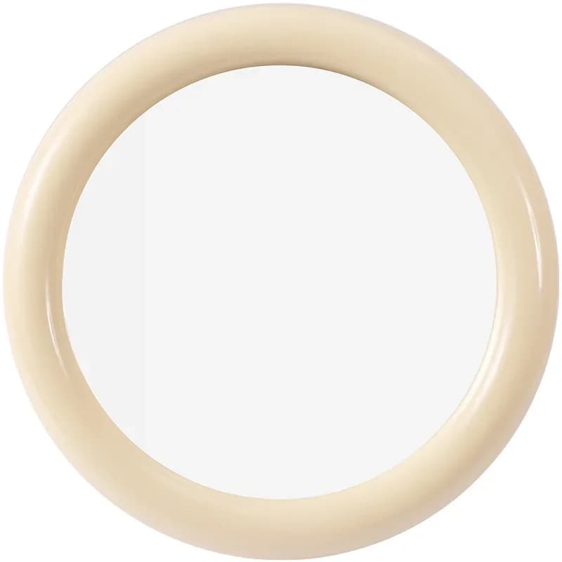 Specchio da trucco rotondo nordico da 30 cm Specchio da parete per la casa Specchio da tavolo Specchio da toilette portatile Decorazione del bagno