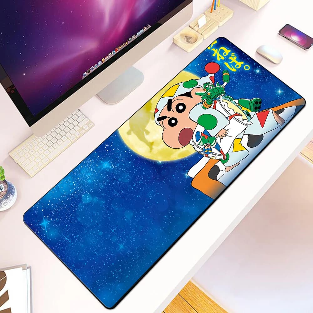 Tappetino per mouse divertente e divertente con stampa HD per giocatori di computer, con bordi bloccabili, antiscivolo, XXL 90x40 cm, per tastiera e scrivania PC