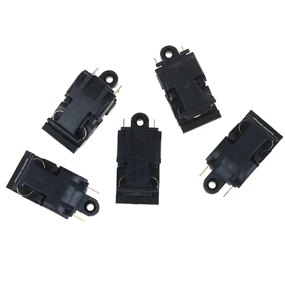10Pcs Durable 250V Electric Kettle Switch 2-Pin 16A Thermostat Temperature Control Black XE-3 JB-01E Kitchen Part