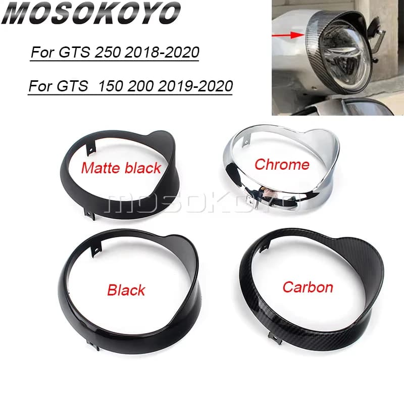 Motorcycle Light Cover Light Block Edge Lights Scooter Frame Trim Ring 2018-2020 For GTS 150 250 200 GTS200 GTS250 GTS250 GTS150