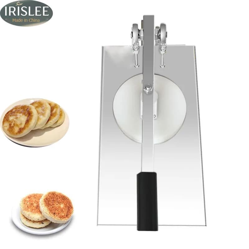 2026 Manual Pizza Pastry Presser Machine Dough Press Roller Egg Pancake Flattening Machine
