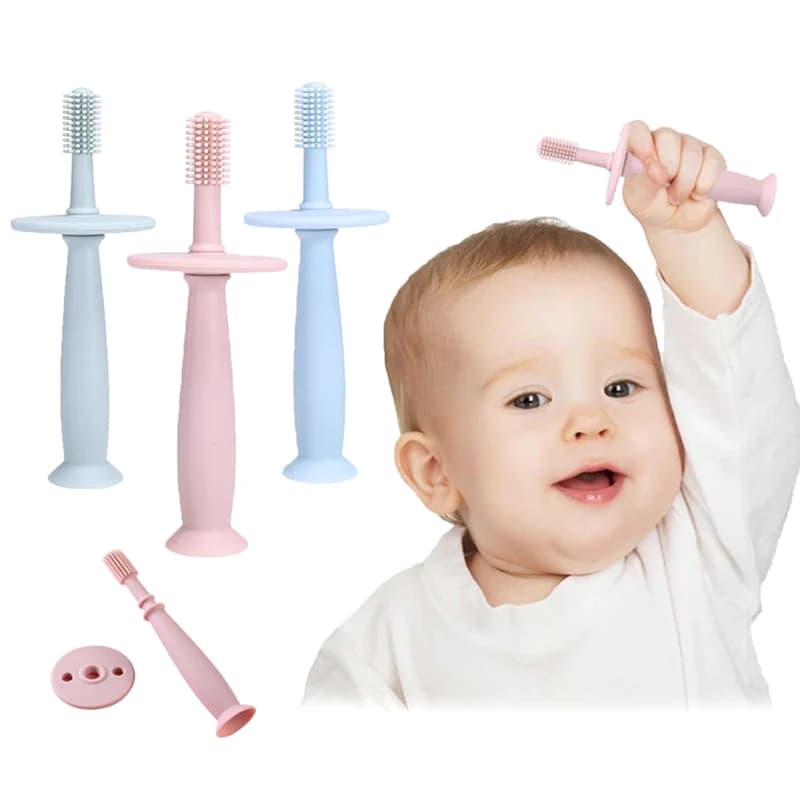 1 pz spazzolino da denti per dito per bambini morbido silicone dente infantile denti spazzola pulita silicone per uso alimentare Bebes assistenza sanitaria orale articoli per bambini