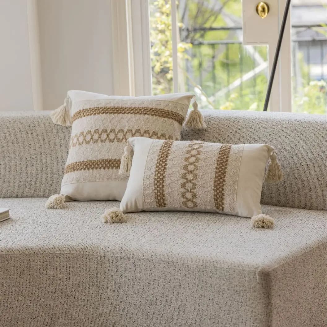 1 pezzo Boho Federe per cuscini Cuscini decorativi per cuscini per divano con federa per cuscini con nappe (senza cuscino)