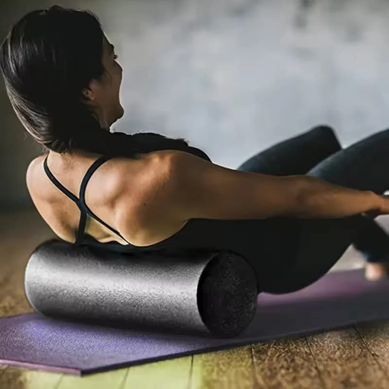 Colonna Yoga 45/30cm, Blocco Yoga, Rullo in Schiuma Eva per Pilates, Rullo Massaggiante per Tessuti Muscolari, per Fitness, Palestra, Yoga, Pilates, Sport