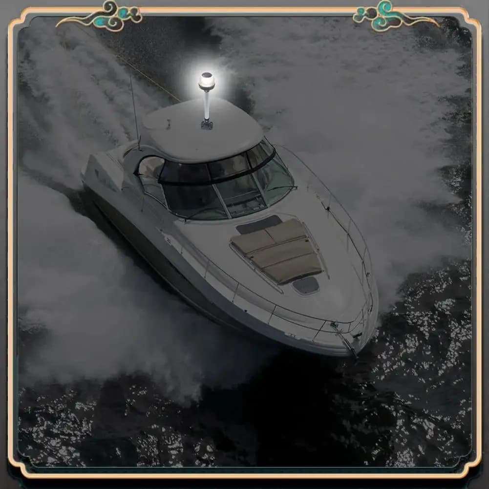 Premium All-Round LED Plug-In Mount Luce di navigazione Barca LED Luce di poppa Yacht Luce di ancoraggio di poppa E011201-12A Facile installazione Facile