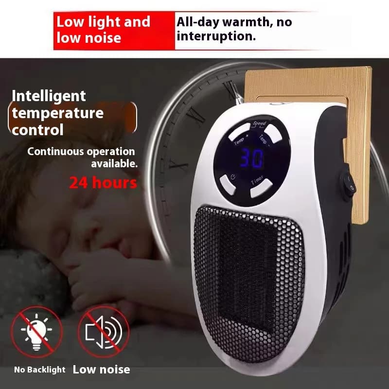 Riscaldatore Elettrico HOMEFISH, Pratico Termoventilatore da Parete, Macchina per Riscaldamento Invernale, Elettrodomestico