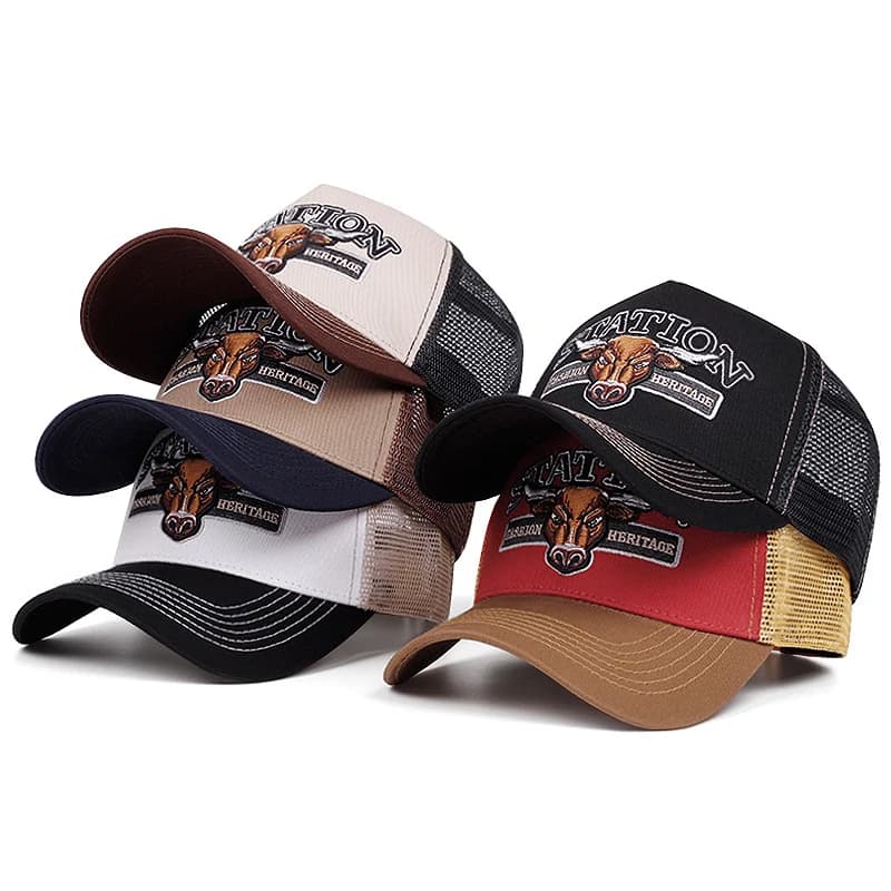 2025 Personalizzato Nuova STAZIONE Cappello da camion alla moda da uomo Cappello da skateboard da strada Cappello Hip Hop Cappello da baseball parasole da donna Cappello a rete