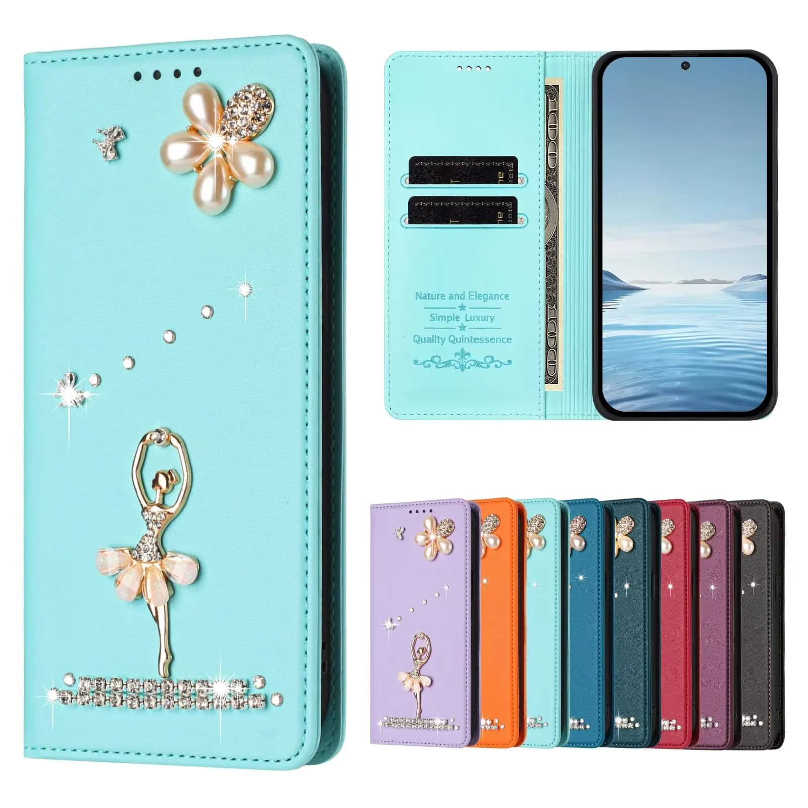 Luxury Wallet Phone Case For Infinix Note 50 Plus 50S 50X 40X Zero 40 GT 20 Pro Hot 60i 50i Rhinestone Leather Cover