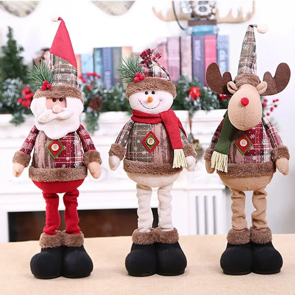 Christmas doll telescopic Christmas decorations for the house 2025 Christmas ornament Navidad Noel New Year Gifts 2026