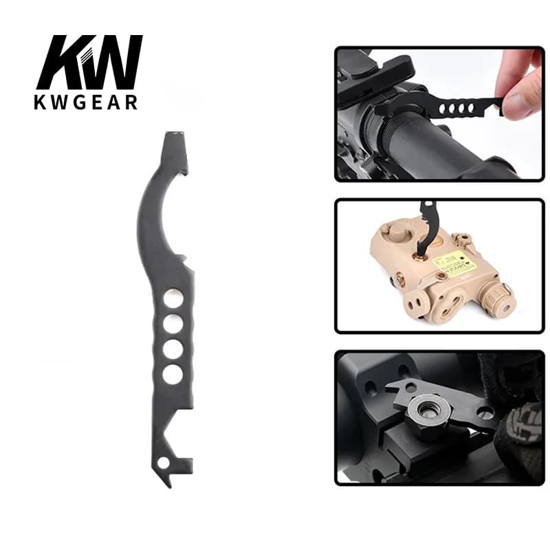 WADSN Multitasker tattico M4 TOOLS Manutenzione multiuso Cacciavite Portachiavi Riparazione biciclette Buffer Modifica tubo AR15