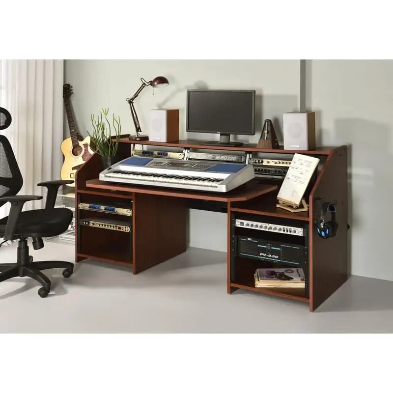 Scrivania musicale Cherry con supporto per cuffie