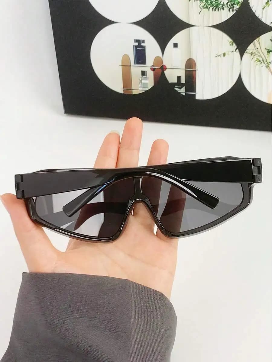 Shield Shaped Fashion Sunglasses For Women Casual Outdoor Sport Glasses