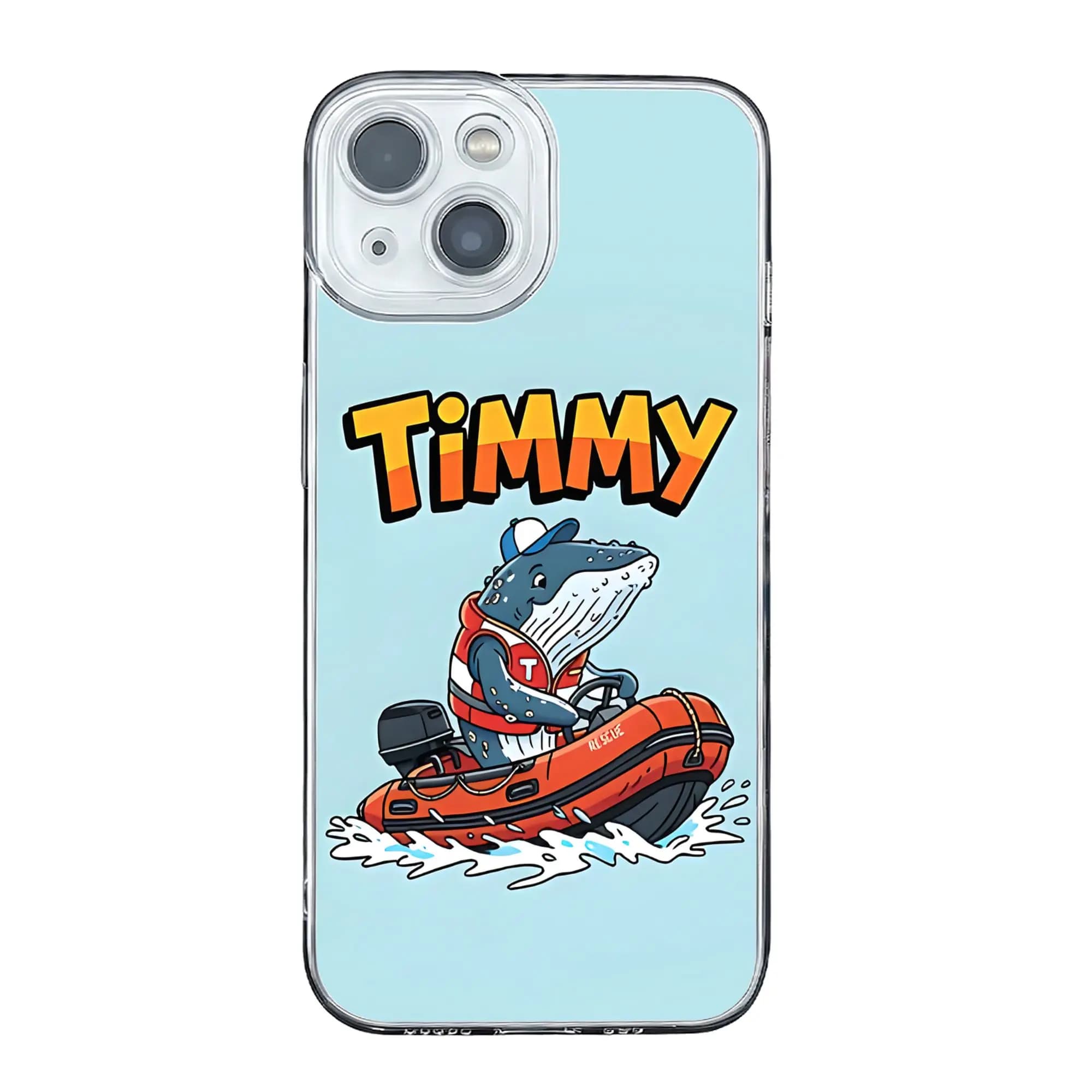 Cover anti-collisione Timmy The Rescue Whale per iPhone 17 16 15 14 13 12 11 Pro Max