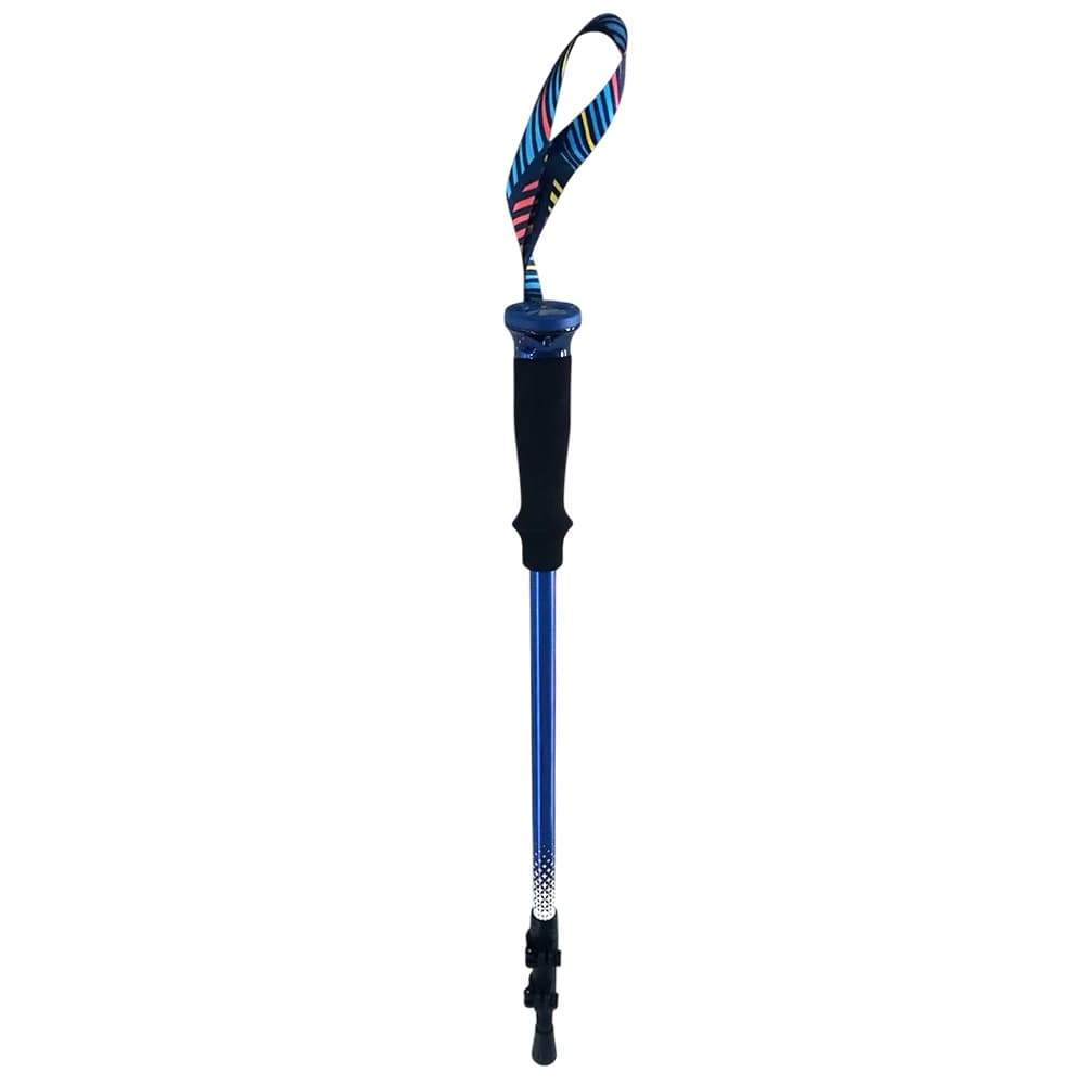 Smart Mountaineering Camping Stick Hiking Trekking Stick Smart Alpenstocks Folding Aluminum Alloy
