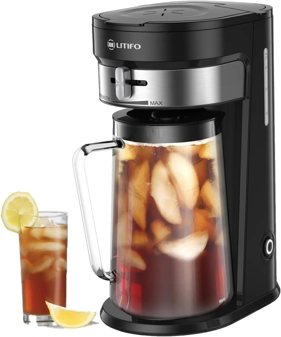 2.5 Liters Cold Tea and Coffee Machine, Adjustable Intensity Selector, Stainless Steel Design