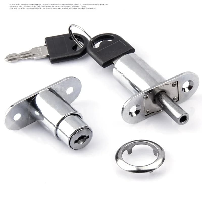 Useful Cam Cylinder Locks 22/32mm Tongue Door Bolt Latch Wardrobe Cupboard Sliding Door Lock Buckle With Keys Furniture Hardware