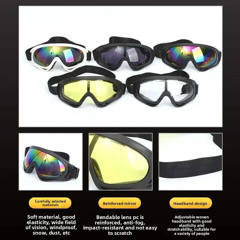 New Outdoor Riding Children's Ski Goggles Protective Glasses Men's and Women's Sports Goggles Motorcycle Windproof Goggles