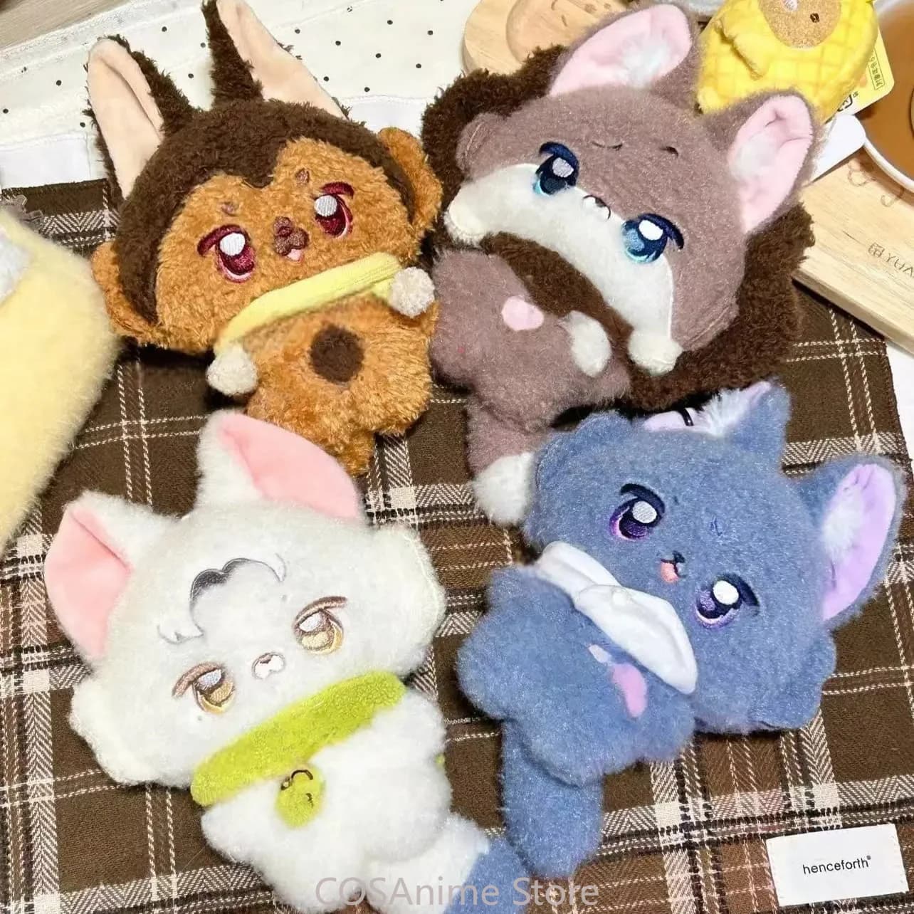 Tears of Themis Artem Wing Marius Luke Pearce Cute 10cm Anime Cosplay Animal Body Plush Cotton Doll Toys Hanging Pendant Mascot