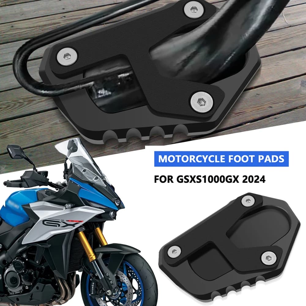 Per muslimsgs 1000GX 2024 supporto laterale esteso supporto laterale esteso accessori moto supporto piede supporto laterale sid